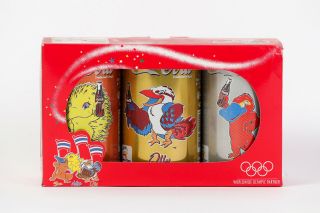 2000 Coca Cola 3 Cans (boxed) Set From Thailand,  Sydney 2000
