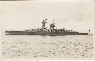 Ww2 Photo Postcard,  German Battleship Admiral Scheer