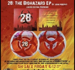 28: The Biohazard Ep By John Murphy Liquid Filled Vinyl Record Rare