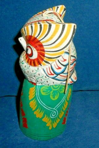 Colorful Wooden Owl Bell 6 