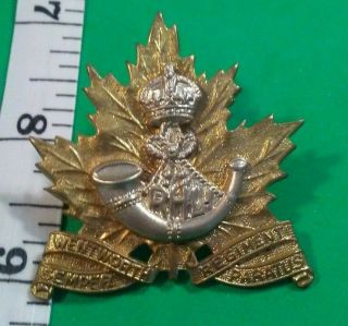 Ww2 Royal Hamilton Light Infantry Regiment Cap Badge Kc