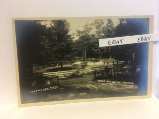 Old White Sulphur Springs Pa.  From Hotel Porch View Real Photo Rppc Postcard