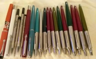 Parker Pens,  Fountain,  Ball Point,  Pencils,  Refills & Case
