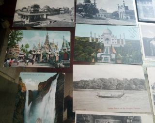 20 x old postcards of India - Agra,  Calcutta,  Bombay,  Lucknow,  etc,  inc ' RP 6
