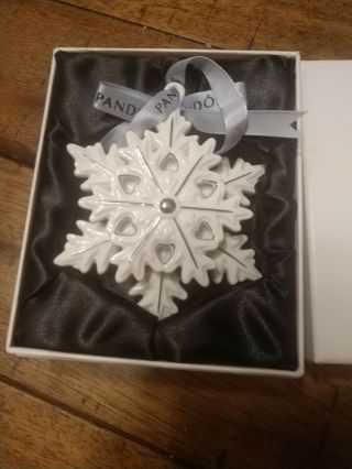 Limited Edition 2015 Snowflake Pandora Christmas Ornament