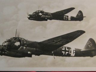 Wwii Orig.  Old German Postcard Ju 88 Luftwaffe