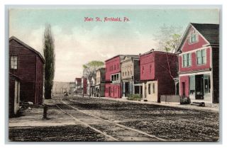 Archbald Pa Pennsylvania Old View On Main Street Postcard