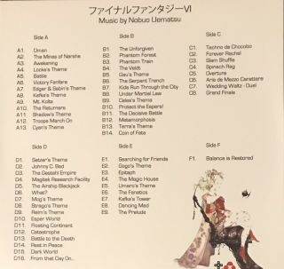 Final Fantasy VI 6 Vinyl Record NOT MOONSHAKE 3LP VGM Video Games SNES Nintendo 2