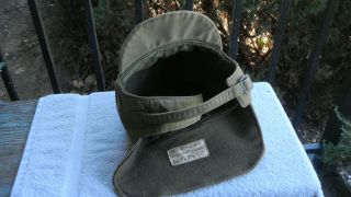 Wwii Usn Us Navy Wool Insulated Hat Cap Size 7 1/4