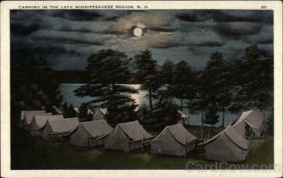 Hampshire Camping In The Lake Winnipesaukee Region Old Man Of The Mountain