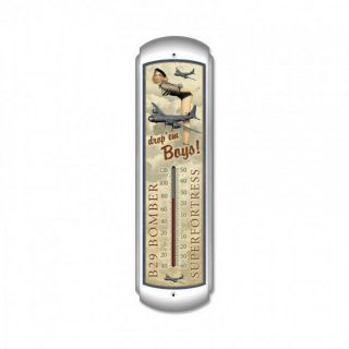 B - 29 Bomber Thermometer - Hand Made In The Usa With American Steel