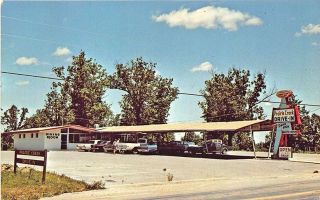 Rogers Ar Prairie Creek Drive - In Restaurant Old Cars Postcard