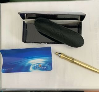 Sensa Minx Geneva Gold Plasma Gel Ballpoint Pen 32307 In The Box Great Gifts