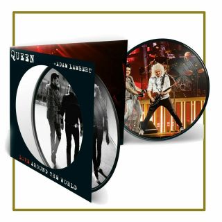 Queen Adam Lambert Live Around The World Picture Disc Double Vinyl Lp Confirmed