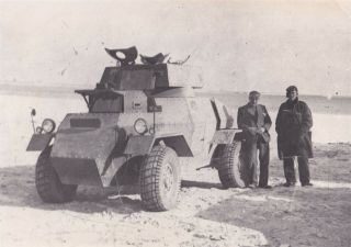 Wwii 8x10 Photo British 1st Royal Tank Regiment Humber Armoured Car 1941 Egypt 8