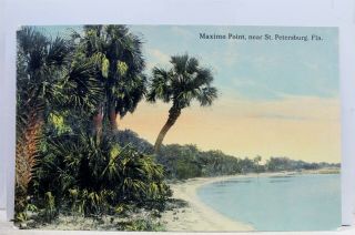 Florida Fl St Petersburg Maximo Point Postcard Old Vintage Card View Standard Pc