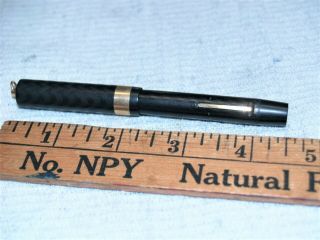 Sheaffer Black Chased Hard Rubber Vest Pocket Fountain Pen (9798)