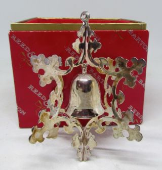 Reed & Barton 3d Silverplate Snowflake Bell Third Edition