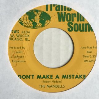Northern Sweet Soul 45 The Mandells All Or Nothing Trans World Listen
