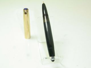Vintage Unbranded Fountain Pen Doublé Cap & Hooded 14ct F Nib