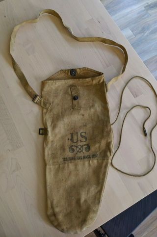 Wwii Ww2 Airborne Paratrooper M1a1 Training Gas Mask Bag