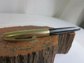Vintage Sheaffer Gold Cap Snorkel Black Fountain Pen Rp13
