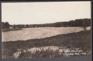 Rppc Lake Malloliew Mallalieu Hudson Wi Wisconsin Old Saint Croix County Real Ph