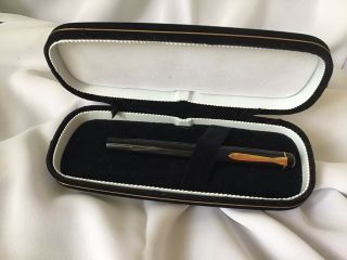 Pelikan Fountain Pen Germany Made Black & Gold W/case