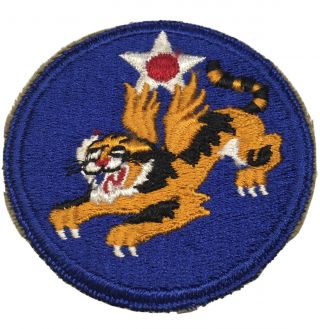 Wwii Usaaf U.  S.  Army 14th Air Force Cut Edge Full Color Patch No Glow