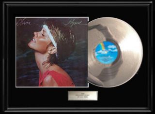 Olivia Newton - John Physical White Gold Silver Metalized Record Album Non Riaa