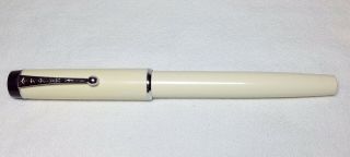 Parker Big Red White Barrel With Chrome Plated Trim