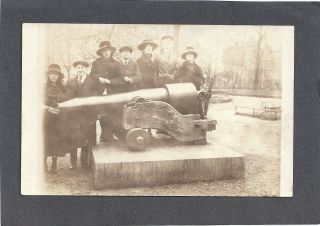 Cincinnati,  Oh: Crowd Of People By The Old Cannon In Washington Park