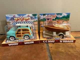 The Chevron Cars Collectible Woody Wagon & C.  C.  Boat 