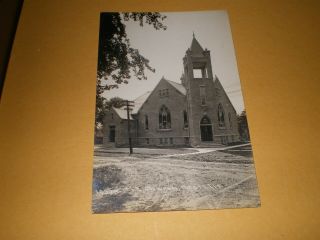 Old Rppc View M.  E.  Church Odell Il Illinois Cr Childs Photo Postcard 16726
