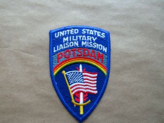 Post Wwii United States Military Liaison Mission Potsdam German Made Patch