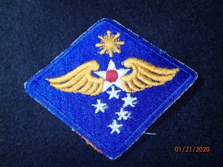 Wwii Usaaf Far East Air Force Army Ssi Shoulder Insignia Patch Cut - Edge