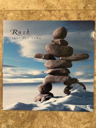 Rush “test For Echo” Double Lp Reissue Vinyl Played Once -