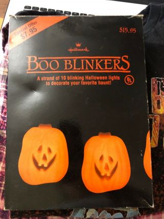 Vintage Halloween Pumpkin Light Set Of 10 Jack O Lantern Decor String