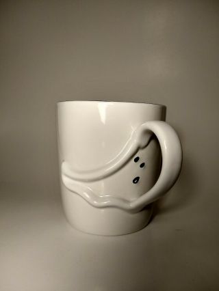 Starbucks Barista 2003 Halloween 3 - D Ghost Coffee Cup Mug 16 Oz - Gently