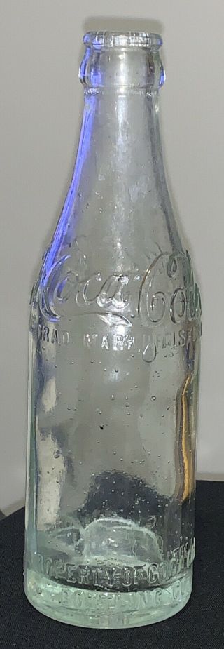 STRAIGHT SIDE COCA COLA BOTTLE EVANSVILLE,  INDIANA FULL OF BUBBLES 2