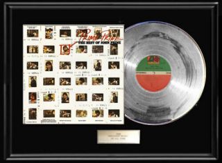 John Prine Prime Prine Framed Lp Silver Metalized Vinyl Best Of Record Album