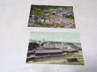 2 Old Salina Kansas Postcards Manufacturing District & Flour Mills