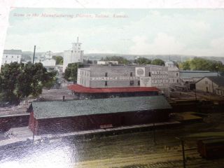 2 Old Salina Kansas Postcards Manufacturing District & Flour Mills 2