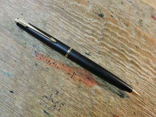Vintage Metallic Black Gold Trim Twist Parker 45 Coronet Mechanical Pencil Usa