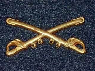Ww2 Us Army Cavalry Officers Branch Collar Insignia Device Broken Posts Display