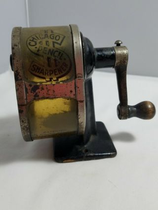 Vintage Cast Iron Chicago Pencil Sharpener
