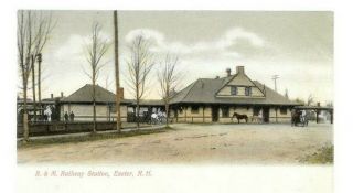 3 Old Exeter,  Nh Post Cards B&m Train Station