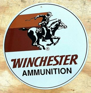 Winchester Ammunition Aluminum Metal Sign 12 "