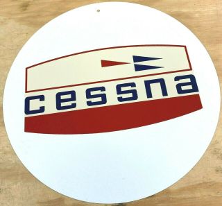 Cessna Aircraft Old Logo Aluminum Metal Sign 12 "