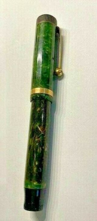 Vintage Parker Duofold Green Jade Fountain Pen
